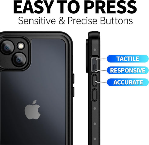 BEASTEK Waterproof iPhone 14 Case Shockproof Dustproof IP68 Underwater, NRE Series with Built-in Screen Protector Full Body Anti-Scratch Cover for...