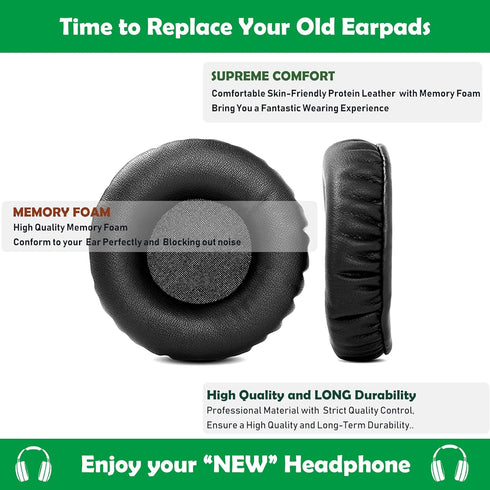 Premium Replacement Earpads Cushions Compatible with Logitech PC 960 Stereo Headset Ear Pads with Softer Protein Leather and Memory Foam...