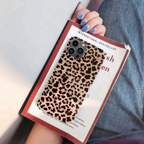 Leopard Cheetah Print Phone Case for iPhone 12 Pro Max 6.7'' Cool Girly Design Soft Flexible Protective Luxury Rubber Gel Back Cover Brown...