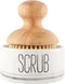Mud Pie Wooden Scrub Brush and Ceramic Base Set...