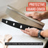 Chef Pomodoro Pizza Cutter Rocker Knife with Protective Cover, Multipurpose 14 Inch Mezzaluna Chopper with Super Sharp Stainless Steel Blade, Blad...