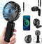 Handheld Fan,Portable Fan,Neck Fan,3600mAh Rechargeable,180° Adjustable,3 Speeds,Quiet Fan with 8-16h Working Time,Super Wind, Fan with Power Bank...