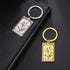 TEAMER Skeleton Tarot Cards Keychains Stainless Steel Amulet Marigold Tarot Card Major Arcana Keyring for Keys Cars Bags...