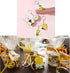 JZK 30 Pcs Cute honey bee keyrings set for kids, mini rubber keychains for children birthday party favours, kids party bag fillers, kids party tha...
