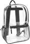 Trail maker Clear Backpack Heavy Duty with Padded Straps, Side Pockets for Kids, Boys, Girls, School, Stadium Approved Events...