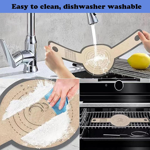 2 PCS Silicone Bread Sling for Dutch Oven Reusable Silicone Bread Baking Mats Non-Stick & Easy Clean Bread Sling with Long Handles Easy to Transfe...