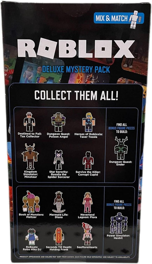 Roblox Deluxe Mystery Pack Action Figure Series 1 - Includes Exclusive Virtual Item (Choose Figure) (Taser Tessla)...