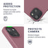 kwmobile Case Compatible with Apple iPhone 13 Case - Slim Protective TPU Silicone Phone Cover - Dark Rose...
