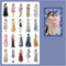 40PCS Romantic Girls Daily Outfits Stickers for Scrapbooking - Beautiful Girl Dress Sticker for Water Bottles Cups Junk Journaling Planner Aesthet...