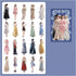 40PCS Romantic Girls Daily Outfits Stickers for Scrapbooking - Beautiful Girl Dress Sticker for Water Bottles Cups Junk Journaling Planner Aesthet...