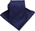 Mens Silk Paisley Tie Set:Necktie and Pocket Square-(Available in Standard 58-inch and 63-inch Extra Long) (Standard 58", Navy Blue)...
