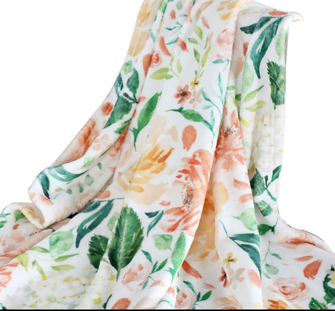 Sahaler Succulents Cactus Plush Fleece Throw & Receiving Baby Blankets for Boys and Girls,Fleece Plush Blanket for Nursery Crib, Stroller, Toddler...