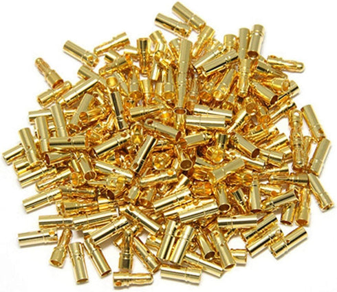 20 Pairs 3.5mm Male & Female Gold Banana Plug Bullet Connector Plug for RC Battery ESC Motor +1 Lipo Battery Strap...