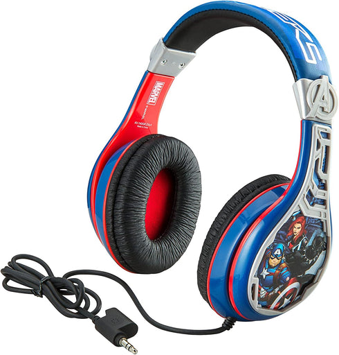 eKids Avengers Kids Adjustable Headband, Stereo Sound, 3.5Mm Jack, Volume Limited Headphones for School, Home, Travel......