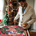 Propik Christmas Wreath Storage Bag 24" - Garland Holiday Container with Clear Window - Tear Resistant Fabric - 24" X 24" X 8" (Red)...