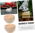 ORFOFE 10pcs Wooden Egg Holders Dipping Sauce Bowls Wooden Pinch Bowls Wooden Craft Bowls Small Wood Bowl Unfinished Wooden Bowls Wooden Bowl Toy ...