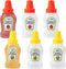 RAYNAG 6 Pack Mini Squeeze Ketchup Bottles, 25ml Ketchup and Mustard Bottles for Lunch Bento Box Accessories...