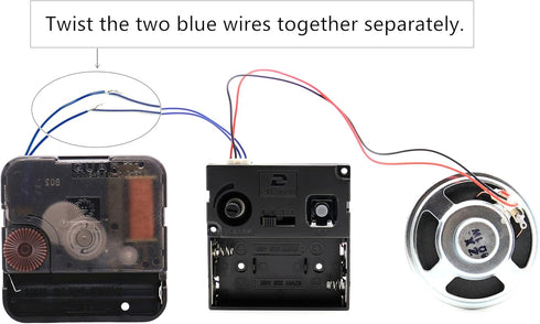 Youngtown 12888 Trigger Quartz Clock Movement with Music Chime Box 1/2 Inch Maximum Dial Thickness, 59/64 Inch Total Shaft Length...