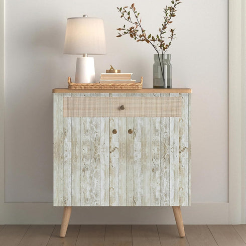Abyssaly Peel and Stick Wallpaper 17.71 in X 18 ft Self-Adhesive Removable Wood Wallpaper Decorative Wall Easy to Clean for Home Decoration and Fu...