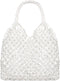 Travel Beach Fishing Net Handbag Woven Shoulder Bag Cotton Rope Macrame Bag Mesh Beach Bag Crochet Knit Purse for Women...