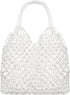 Travel Beach Fishing Net Handbag Woven Shoulder Bag Cotton Rope Macrame Bag Mesh Beach Bag Crochet Knit Purse for Women...