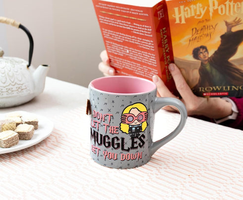 Silver Buffalo Harry Potter Don't Let the Muggles Get You Down Ceramic Mug, 14 Ounces...