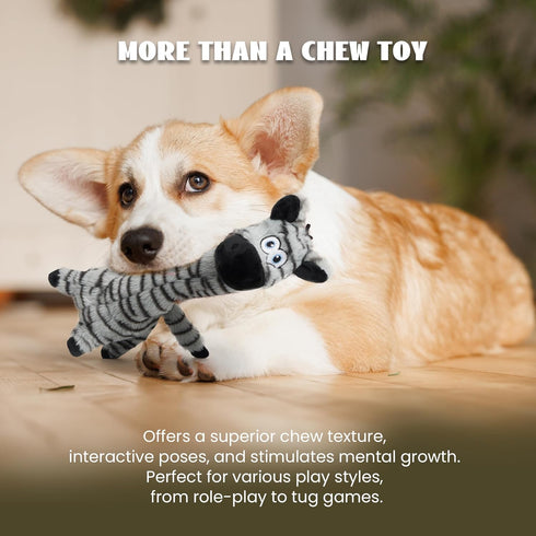 Nocciola Twistable Giraffe Pup Dog Toy, Stuffed Plush Dog Toy for Small Medium Breeds, Interactive Tug of War Dog Toys, Soft Crinkle Puppy Dog Toy...