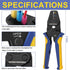 haisstronica Crimping Tool For Heat Shrink Connectors,AWG 22-10 7Inch Ratcheting Wire Crimper Tool...