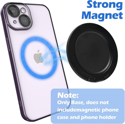 Magnetic Phone Ring Holder for PopSocket Kickstand for iPhone 12 13 14 15 Series Compatible with MagSafe Removable Phone Grip Stand...