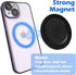 Magnetic Phone Ring Holder for PopSocket Kickstand for iPhone 12 13 14 15 Series Compatible with MagSafe Removable Phone Grip Stand...