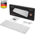 Perixx PERIBOARD-213W Wired Quiet USB Scissor Keyboard - 14.45x4.76x0.70 Inches - Compact Design with Number Pad - White - US English (PERIBOARD-2...