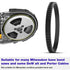 (4 Pack) 45-69-0010 BandSaw Pulley Tires Replacement Milwaukee Band Saw Blade Pulley Tires 6230 6232-6 6225 AO2807 6238N 6238-20 2729-20...