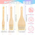 3 Pcs Hake Brushes Flat Watercolor Brushes Artist Painting Brushes Soft Sheep Hair Brushes for Ceramic Pottery Paint Painting White...