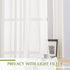 NICETOWN Linen Curtains Semi Sheer Bedroom Window Curtains, Grommet Casual 72" Long Thick Semitransparent Flax Sheer Window Treatment Privacy for ...