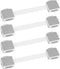 Child Safety Strap Locks (4 Pack) for Fridge, Drawers, Oven, Cabinets, Toilet, Dishwasher, Double Lock Structure, 3M Adhesive No Drilling-SANBRAGE...