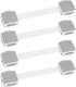 Child Safety Strap Locks (4 Pack) for Fridge, Drawers, Oven, Cabinets, Toilet, Dishwasher, Double Lock Structure, 3M Adhesive No Drilling-SANBRAGE...