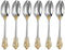 KEAWELL Luxurious 5.1-Inch Espresso Spoons Set - 6 Pieces - Mini Coffee Spoon, 18/10 Stainless Steel - Gorgeous Design with Exceptional Mirror Pol...