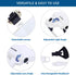 YOCTOSUN Head Mount Magnifier with 2 Led Professional Jeweler's Loupe Light Bracket and Headband are Interchangeable...