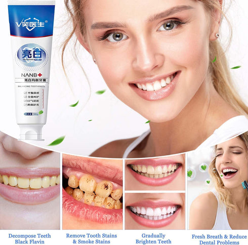 Smile Doctor SP-4 Rapid Whitening Toothpaste,Brightening& Stain Removing Toothpaste,Sp-4 Ultra Whitening Stain Removal Fresh Breath Teeth Deep Cle...