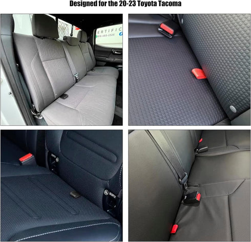 Rear Buttom Seat Pull Strap Compatible for 20-23 Toyota Tacoma,2 Pack Practical Pull Strap with Stainless Steel Screw(Red)...