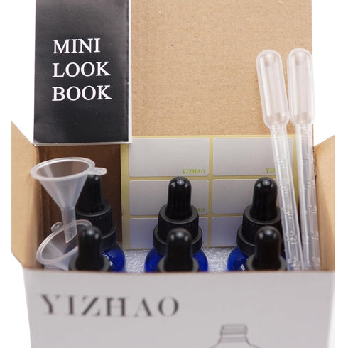 YIZHAO Amber Glass Dropper Bottle 1oz, Tincture Bottles with Glass Dropper, for Essential Oils, Aromatherapy, Cosmetic, Laboratory, Pharmacy, Liqu...