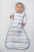 Amazing Baby Cotton Muslin Sleeping Sack, for Baby Boy or Girl, Wearable Blanket with 2-Way Zipper, Watercolor Stripes, Denim, Large (12-18 Month)...