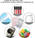 100 Pack Mylar Bags 3.3 x 5.1 Inch Resealable Smell Proof Bags Foil Pouch Flat Bag with Clear Window Pink...