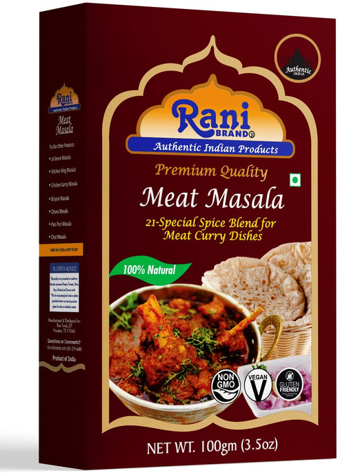 Rani Meat Curry Masala 21-Spice Blend 3.5oz (100g) ~ All Natural | Vegan | No Colors | Gluten Friendly | NON-GMO | Indian Origin...
