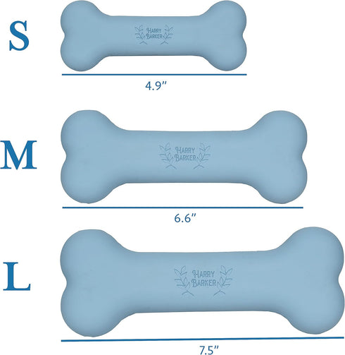Harry Barker Rubber Balls and Rubber Chew Stick, Rubber Bone for Dogs - Medium Bone...
