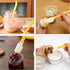 Small Silicone Spatula,Curved Jar Spatula with Can Opener End,Silicone Kitchen Scraper Spatula for Jam,Peanut, Butter and Wet Pet Food Can Spreade...