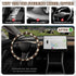 SuperKaKa Brown Cow Print Steering Wheel Cover,Cute Auto Anti-Slip Breathable Cow-Pattern Covers Protector Universal Car Interior Accessories for ...
