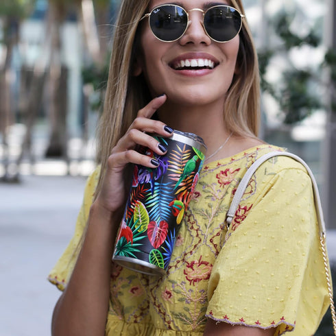 Tervis Multi Color Palms Triple Walled Insulated Tumbler Travel Cup Keeps Drinks Cold & Hot, 20oz Legacy, Stainless Steel...