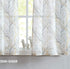FMFUNCTEX Window Valance Curtains Yellow Grey Tree Branch Print on Semi Sheer White Short Valance for Kitchen Bathroom Rod Pocket Window Treatment...