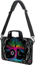 AMARY 13" 13.3" laptop sleeve chromebook case adjustable shoulder strap with handle accessory pocket (Colorful Tree)...